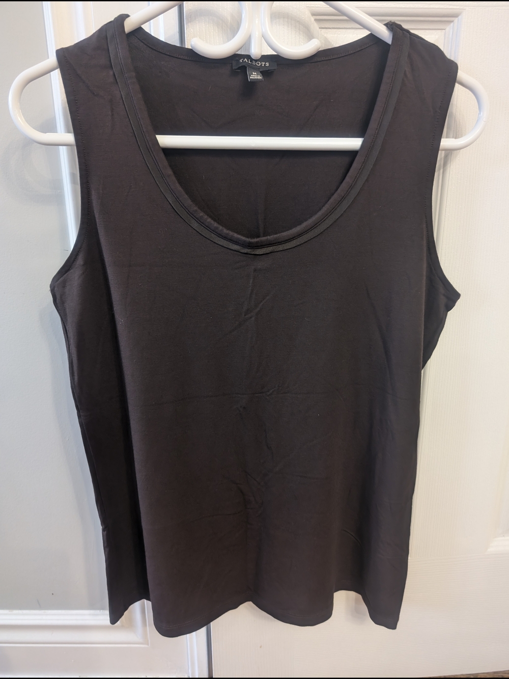 Talbots Brown 🟤 Scoop Neck Cotton Tank